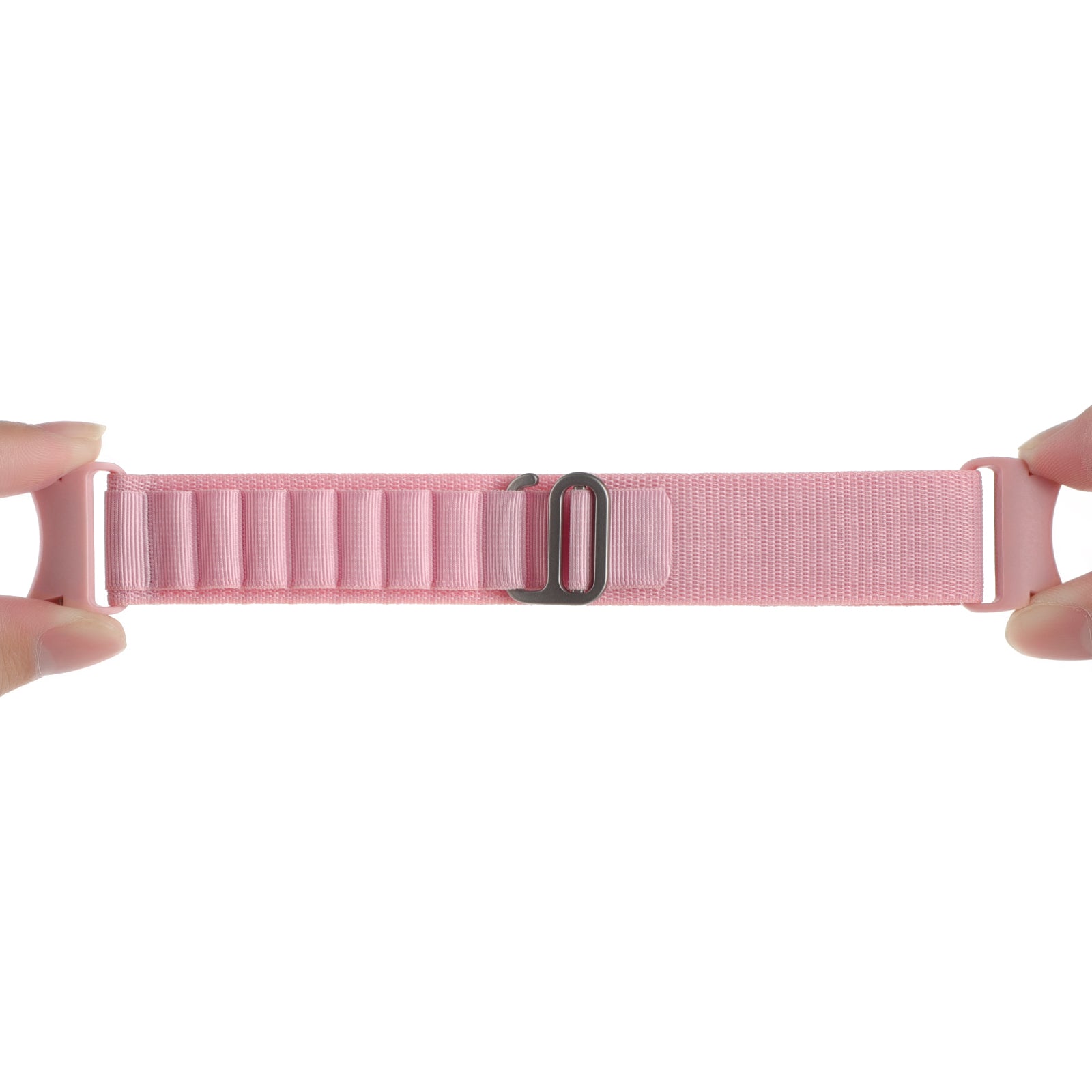 For Samsung Galaxy Watch6 / Watch6 Classic / Watch 5 / Watch4 Nylon Watch Strap G Hook Wristband - White+Black