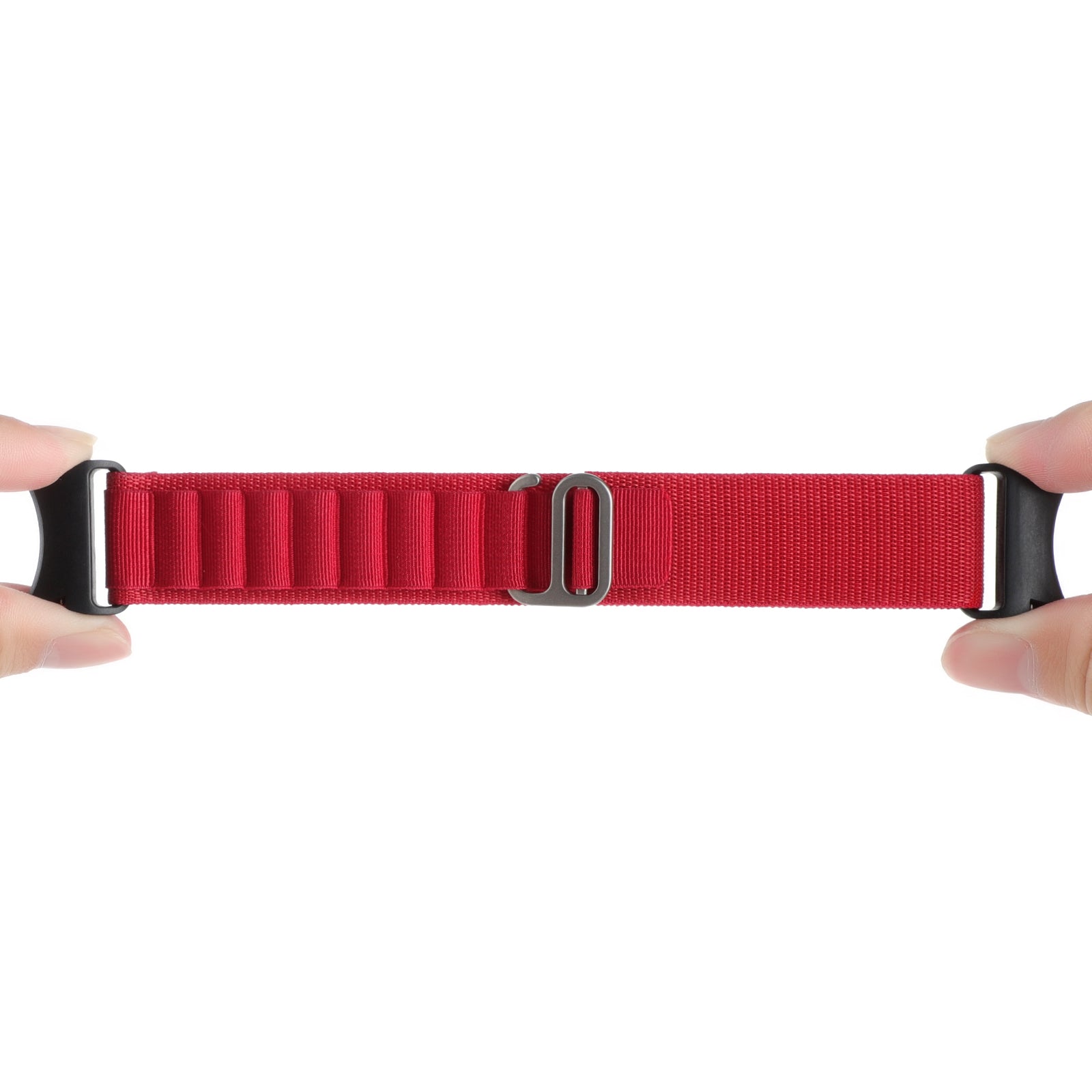 For Samsung Galaxy Watch6 / Watch6 Classic / Watch 5 / Watch4 Nylon Watch Strap G Hook Wristband - White+Black