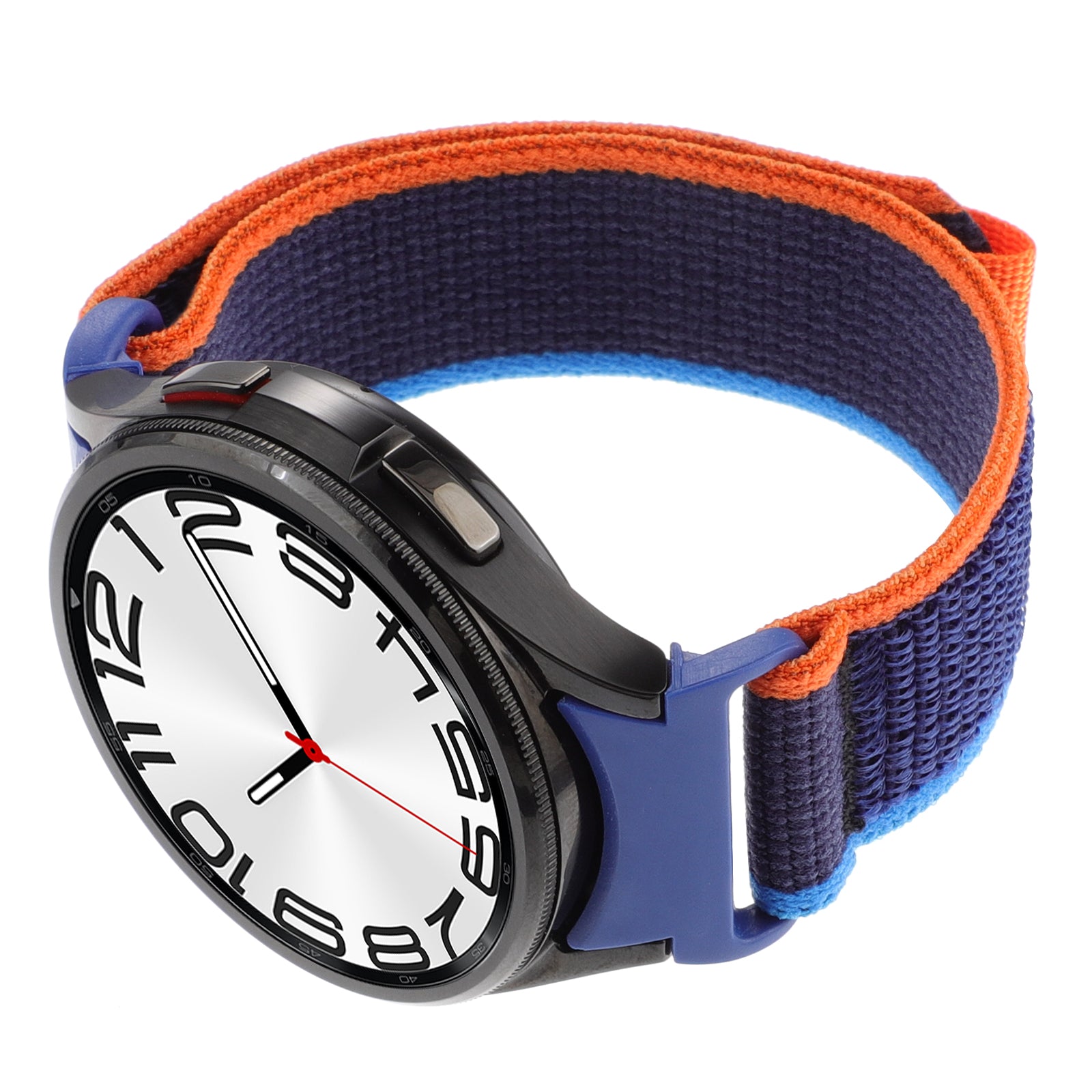 For Samsung Galaxy Watch6 / Watch 5 / Watch4 Trail Loop Strap Nylon Fabric Sport Watch Band - Navy Blue