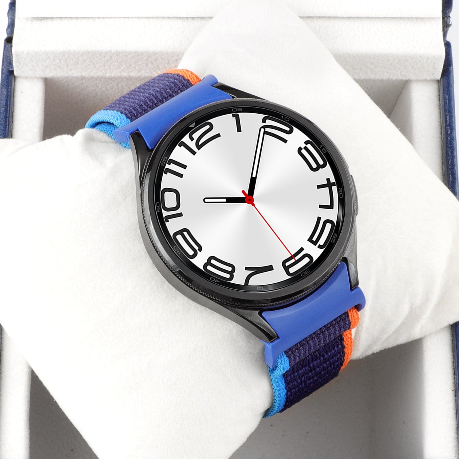 For Samsung Galaxy Watch6 / Watch 5 / Watch4 Trail Loop Strap Nylon Fabric Sport Watch Band - Navy Blue
