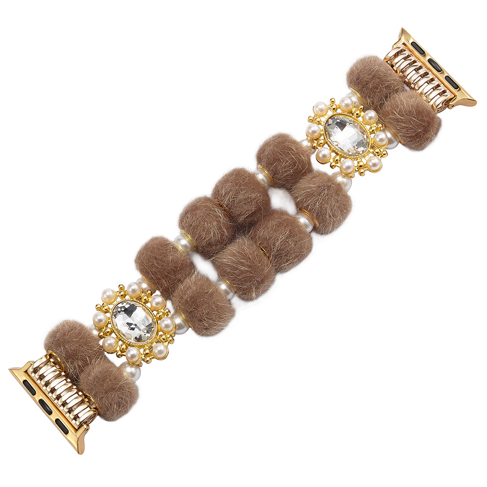 For Apple Watch Ultra 2 Ultra 49mm / Series 9 8 7 45mm / SE (2023) SE (2022) SE 6 5 4 44mm / 3 2 1 42mm Band Beaded Bracelet - Colorful Leopard