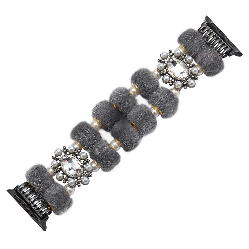 For Apple Watch Ultra 2 Ultra 49mm / Series 9 8 7 45mm / SE (2023) SE (2022) SE 6 5 4 44mm / 3 2 1 42mm Band Beaded Bracelet - Colorful Leopard
