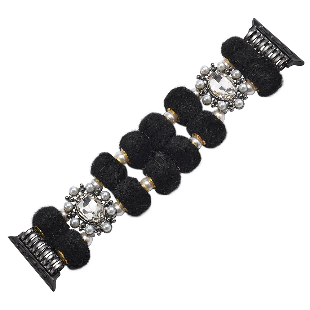 For Apple Watch Ultra 2 Ultra 49mm / Series 9 8 7 45mm / SE (2023) SE (2022) SE 6 5 4 44mm / 3 2 1 42mm Band Beaded Bracelet - Colorful Leopard