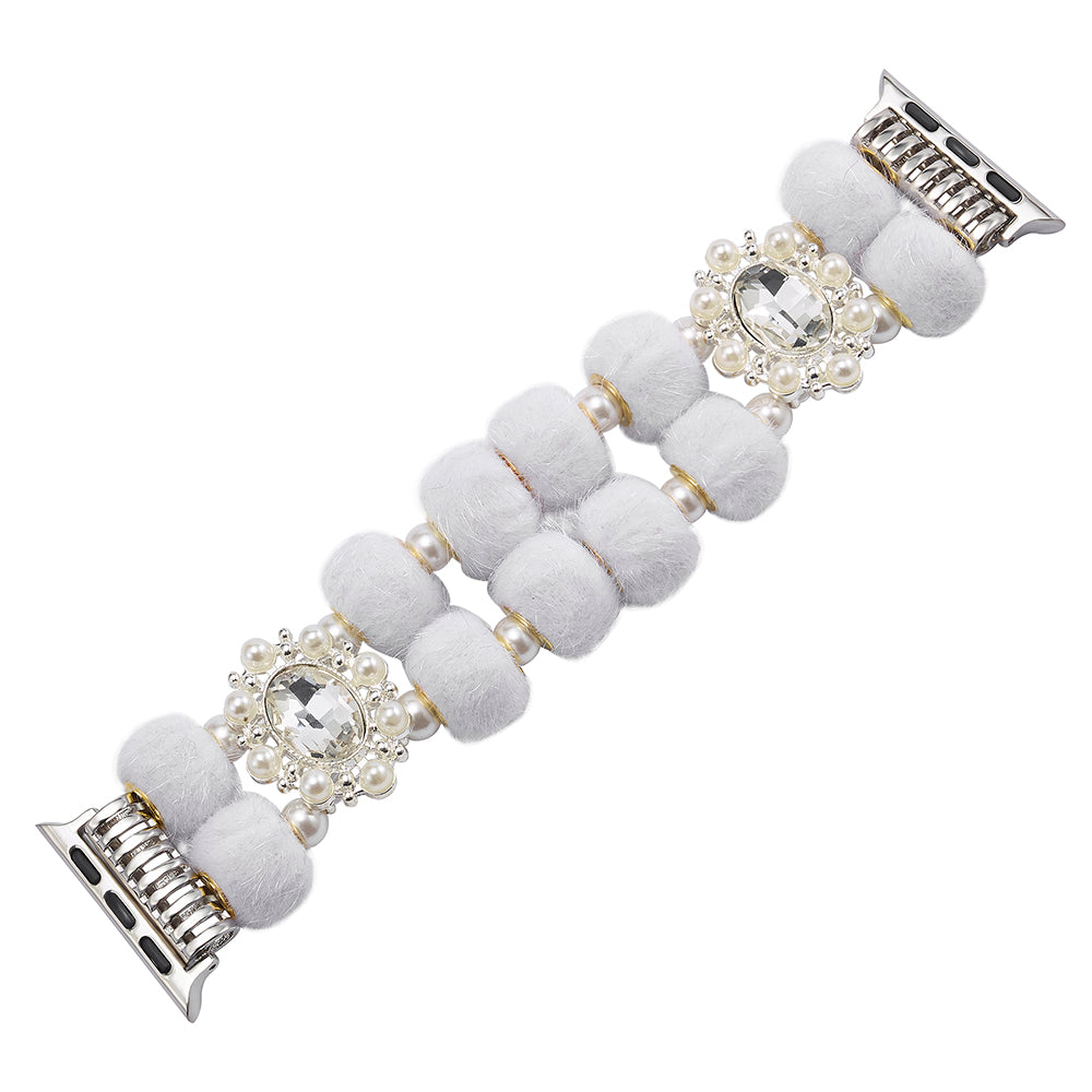 For Apple Watch Ultra 2 Ultra 49mm / Series 9 8 7 45mm / SE (2023) SE (2022) SE 6 5 4 44mm / 3 2 1 42mm Band Beaded Bracelet - Colorful Leopard