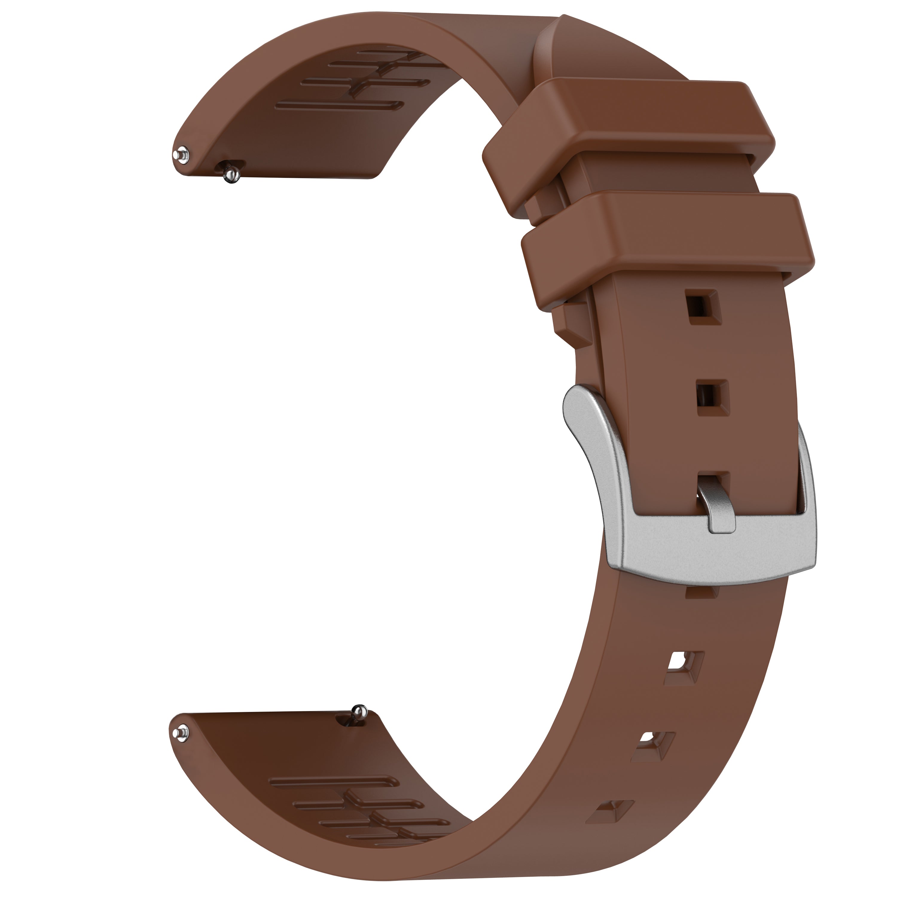 For Samsung Galaxy Watch6 Classic / Watch 5 / Garmin vivoactive 5 Wrist Band 20mm Fluorine Rubber Strap - Black