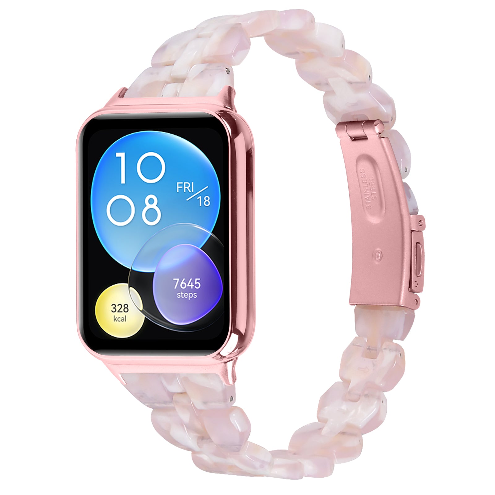 Bracelet Band for Xiaomi Smart Band 8 Pro Rhombus Resin Watch Strap - Style A