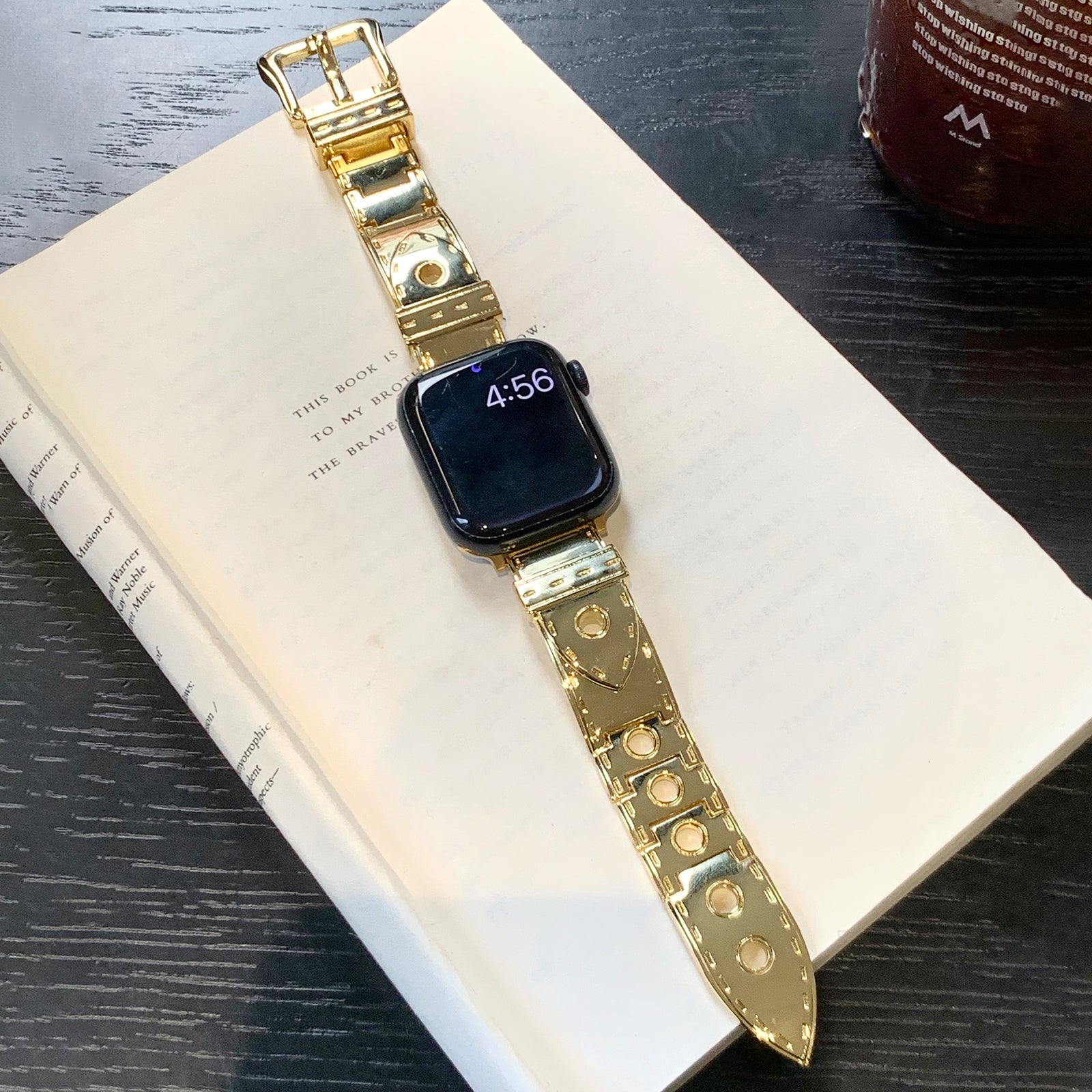 For Apple Watch Ultra 2 Ultra 49mm / Series 9 8 7 45mm / 6 5 4 SE (2022) SE (2023) SE 44mm / 3 2 1 42mm Zinc Alloy Watch Strap - Gold