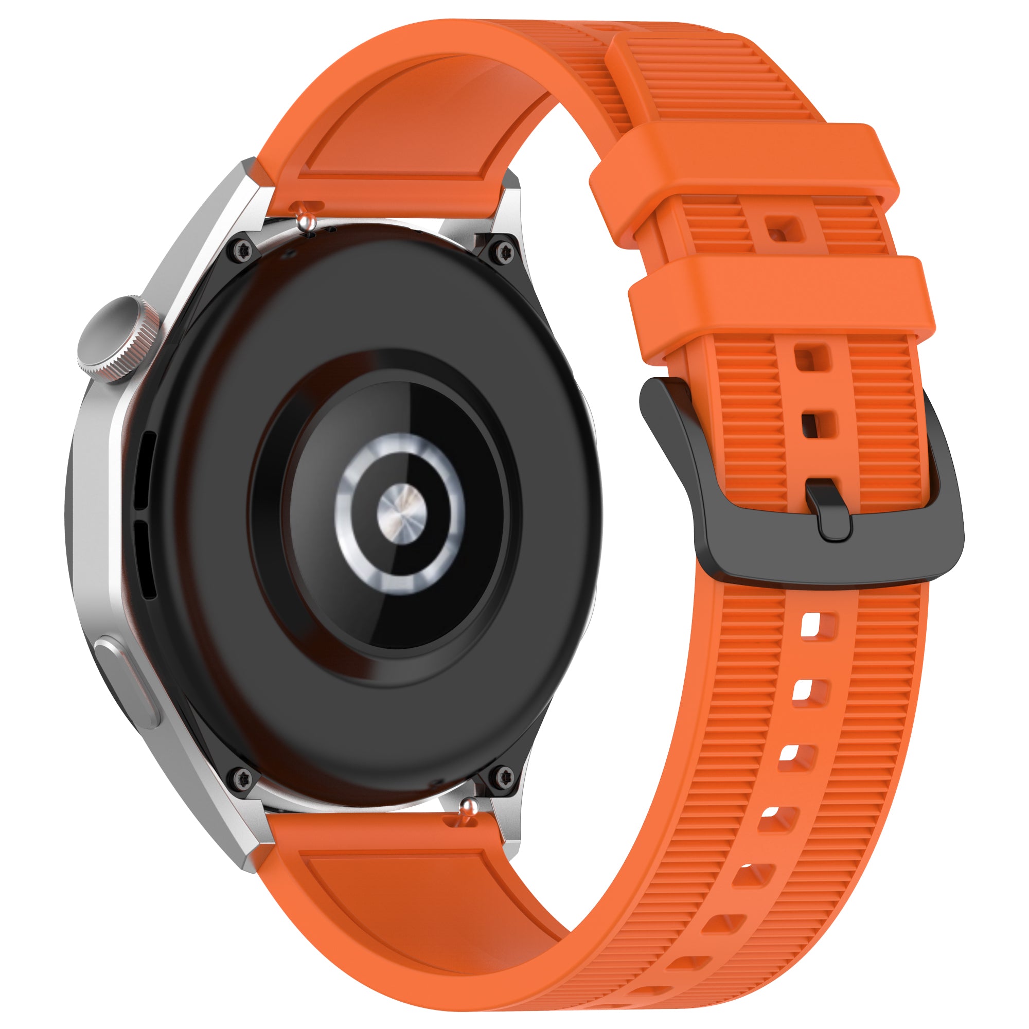 For Huawei Watch GT 4 / Garmin Venu 2 Watch Band 22mm Soft Silicone Wrist Strap - Orange