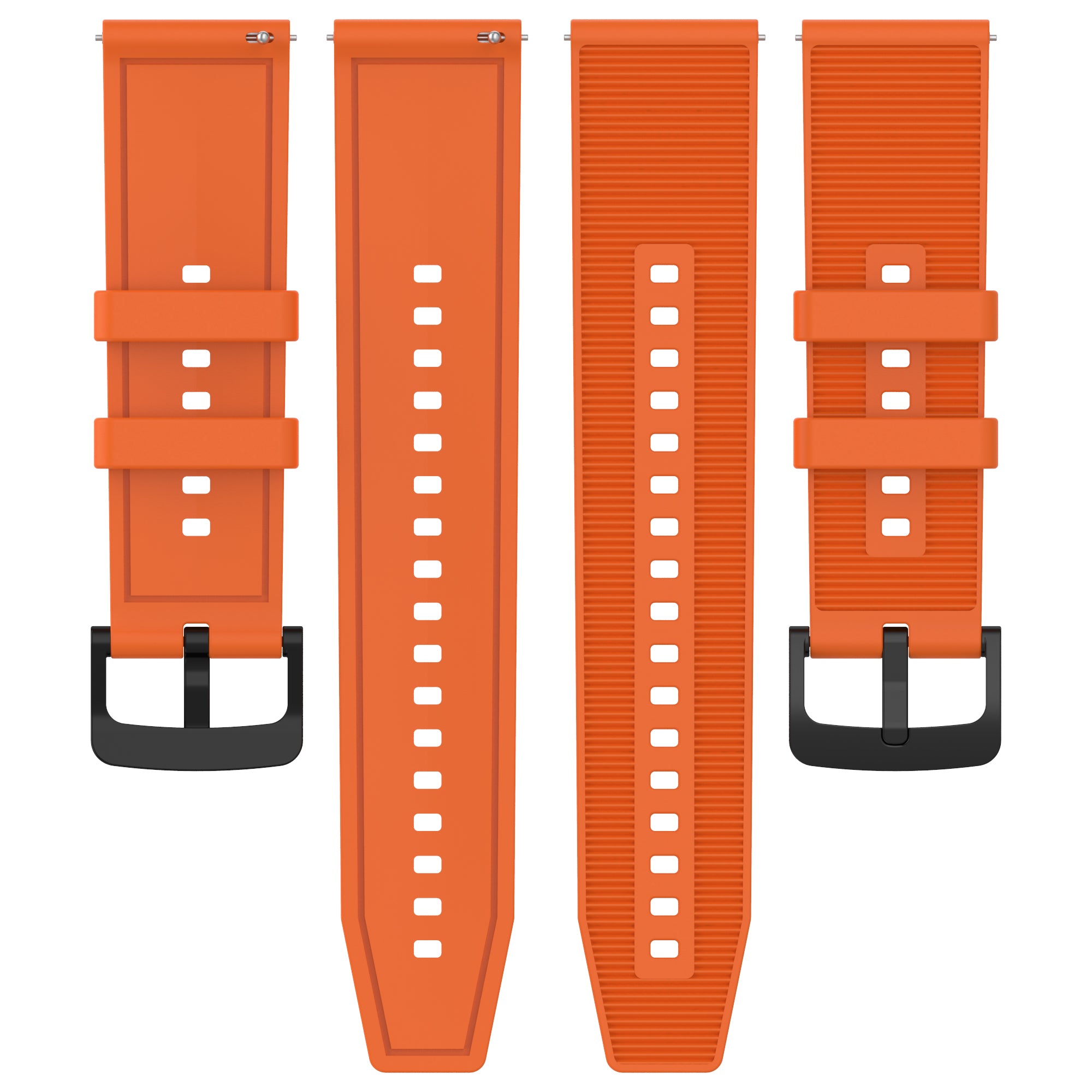 For Huawei Watch GT 4 / Garmin Venu 2 Watch Band 22mm Soft Silicone Wrist Strap - Orange