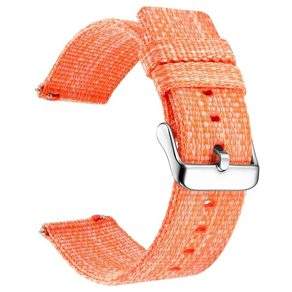 For Garmin Lily 2 Nylon Watch Band Adjustable Pin Buckle 14mm Wrist Strap Replacement - Black