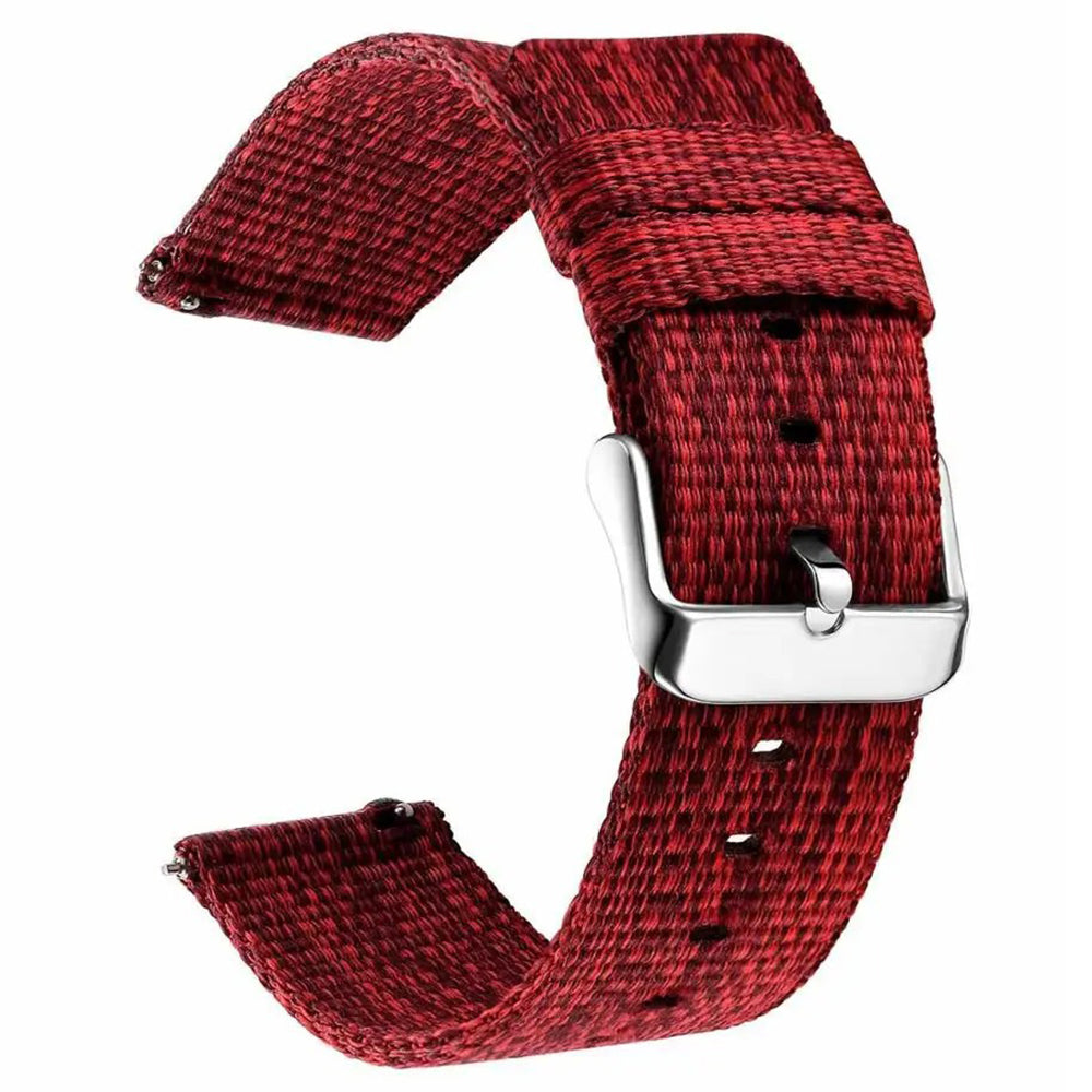 For Garmin Lily 2 Nylon Watch Band Adjustable Pin Buckle 14mm Wrist Strap Replacement - Black