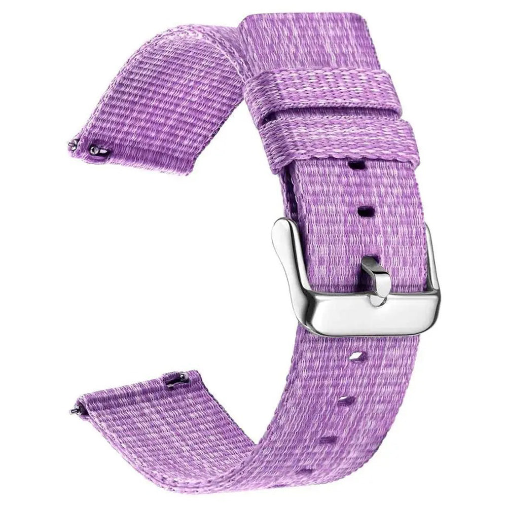 For Garmin Lily 2 Nylon Watch Band Adjustable Pin Buckle 14mm Wrist Strap Replacement - Black
