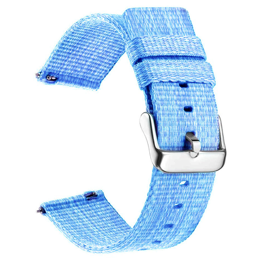 For Garmin Lily 2 Nylon Watch Band Adjustable Pin Buckle 14mm Wrist Strap Replacement - Black