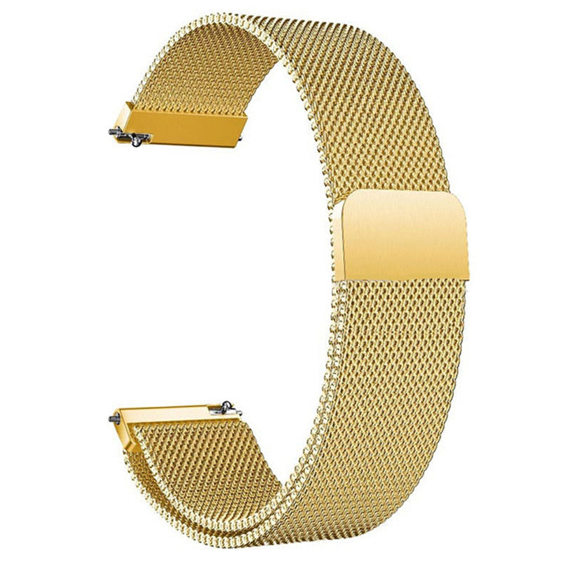 For Garmin Lily 2 Magnetic Watch Strap 14mm Milanese Mesh Wrist Band - Rose Gold