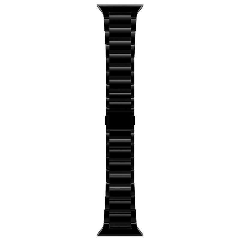 For Apple Watch Ultra / Ultra 2 49mm / Series 9 8 7 45mm / 6 5 4 SE (2022) SE (2023) SE 44mm / 3 2 1 42mm Titanium Steel Band Magnetic Strap - Black