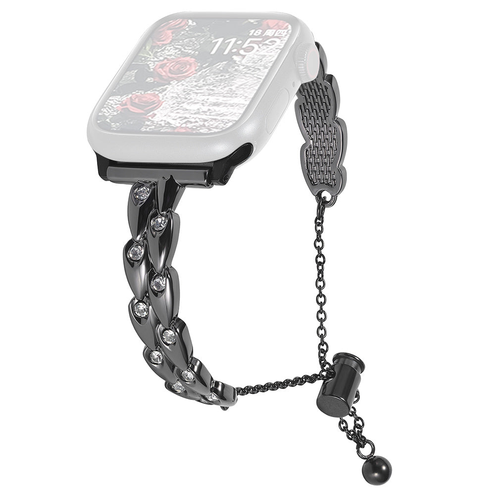 For Apple Watch Ultra 2 Ultra 49mm / Series 9 8 7 45mm / 6 5 4 SE (2023) SE (2022) SE 44mm / 3 2 1 42mm Band Adjustable Bracelet Strap - Starlight