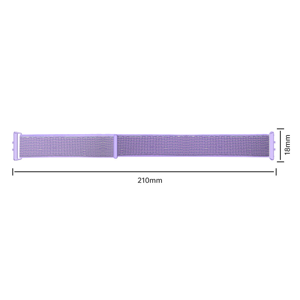 For Samsung Galaxy Fit3 Replacement Strap Braided Nylon Smart Watch Band - Purple