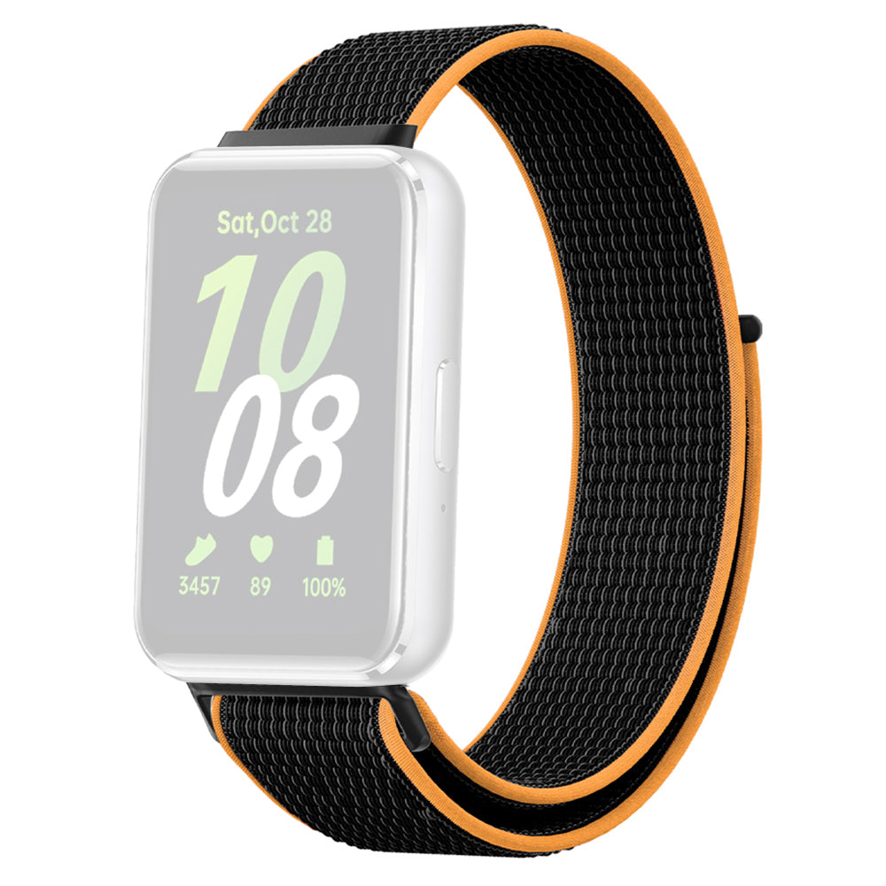 For Samsung Galaxy Fit3 Replacement Strap Braided Nylon Smart Watch Band - Purple