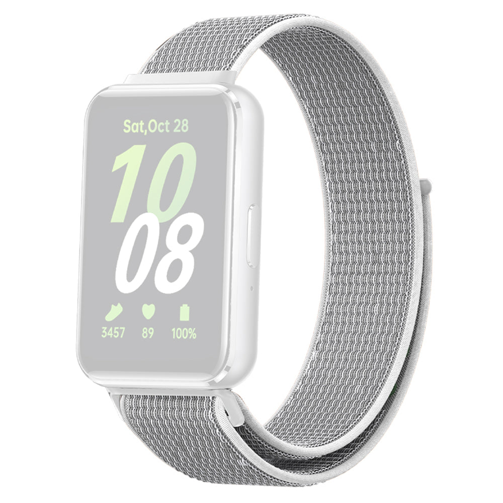 For Samsung Galaxy Fit3 Replacement Strap Braided Nylon Smart Watch Band - Purple