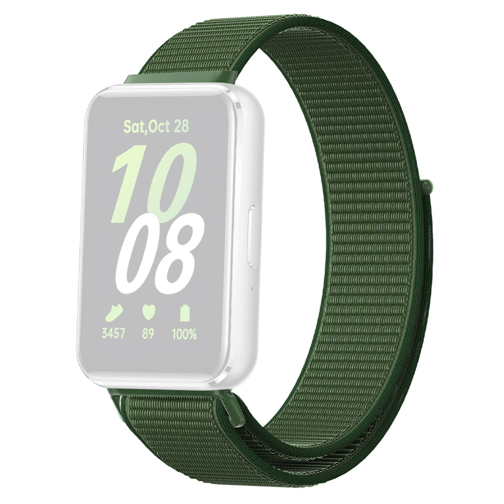 For Samsung Galaxy Fit3 Replacement Strap Braided Nylon Smart Watch Band - Purple