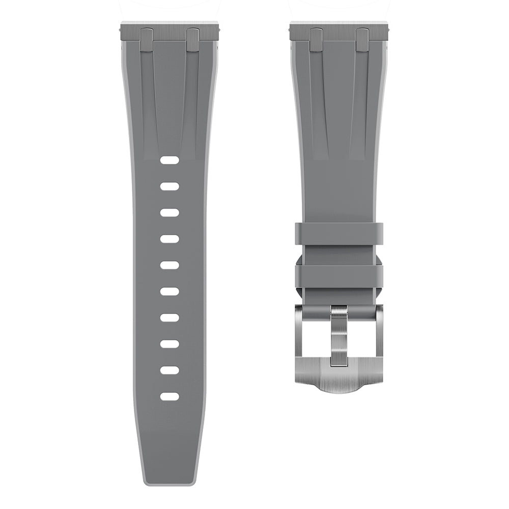 For Samsung Galaxy Watch3 45mm / Gear S3 Classic / Huawei Watch GT 4 46mm Silicone Watch Band 22mm Wrist Strap - Black