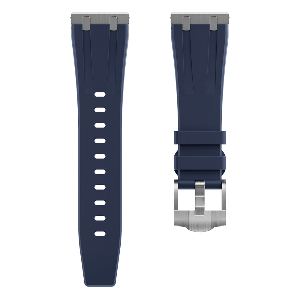 For Samsung Galaxy Watch3 45mm / Gear S3 Classic / Huawei Watch GT 4 46mm Silicone Watch Band 22mm Wrist Strap - Black