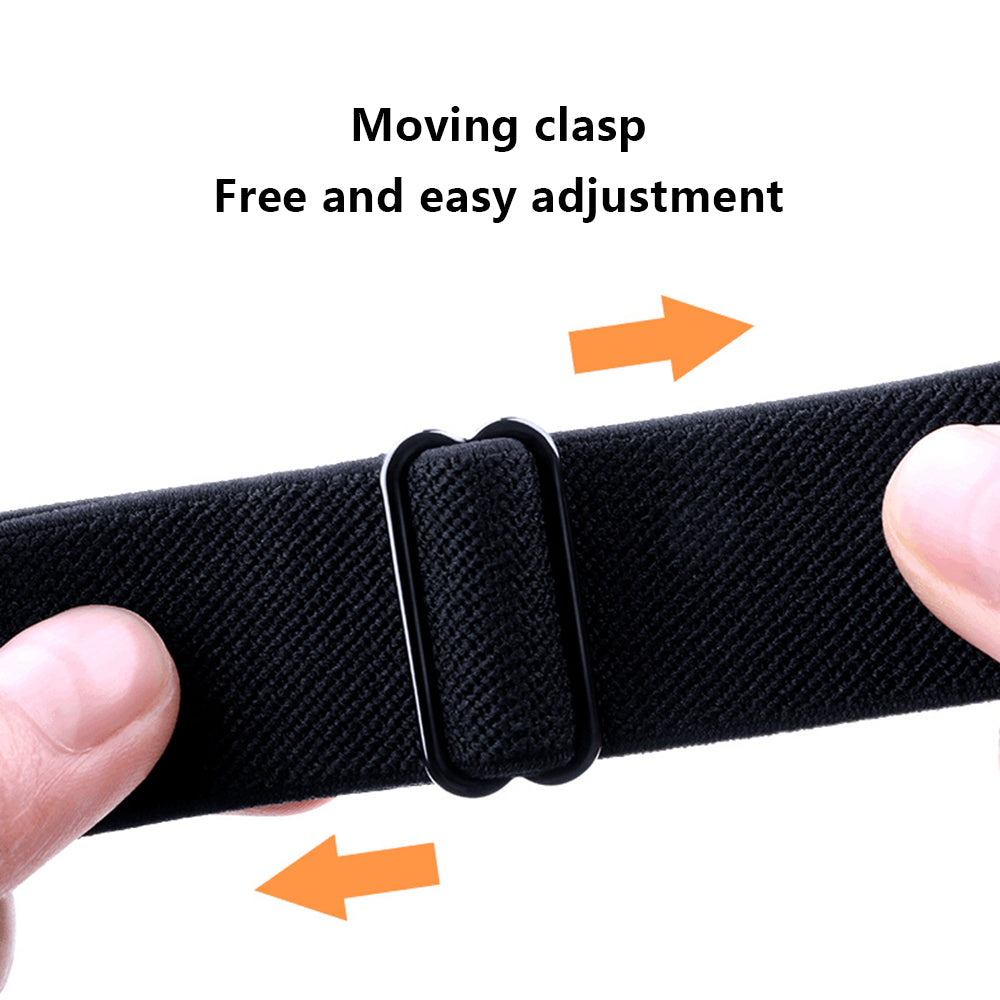 For Samsung Galaxy Fit3 Watch Strap Elastic Nylon Adjustable Smart Watch Band - Rainbow
