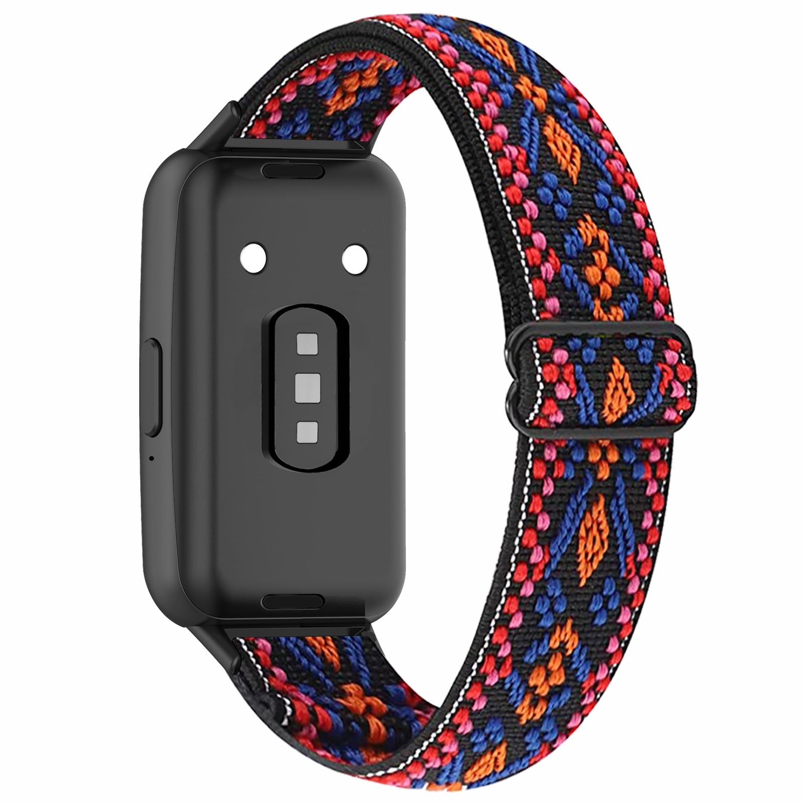 For Samsung Galaxy Fit3 Watch Strap Elastic Nylon Adjustable Smart Watch Band - Rainbow