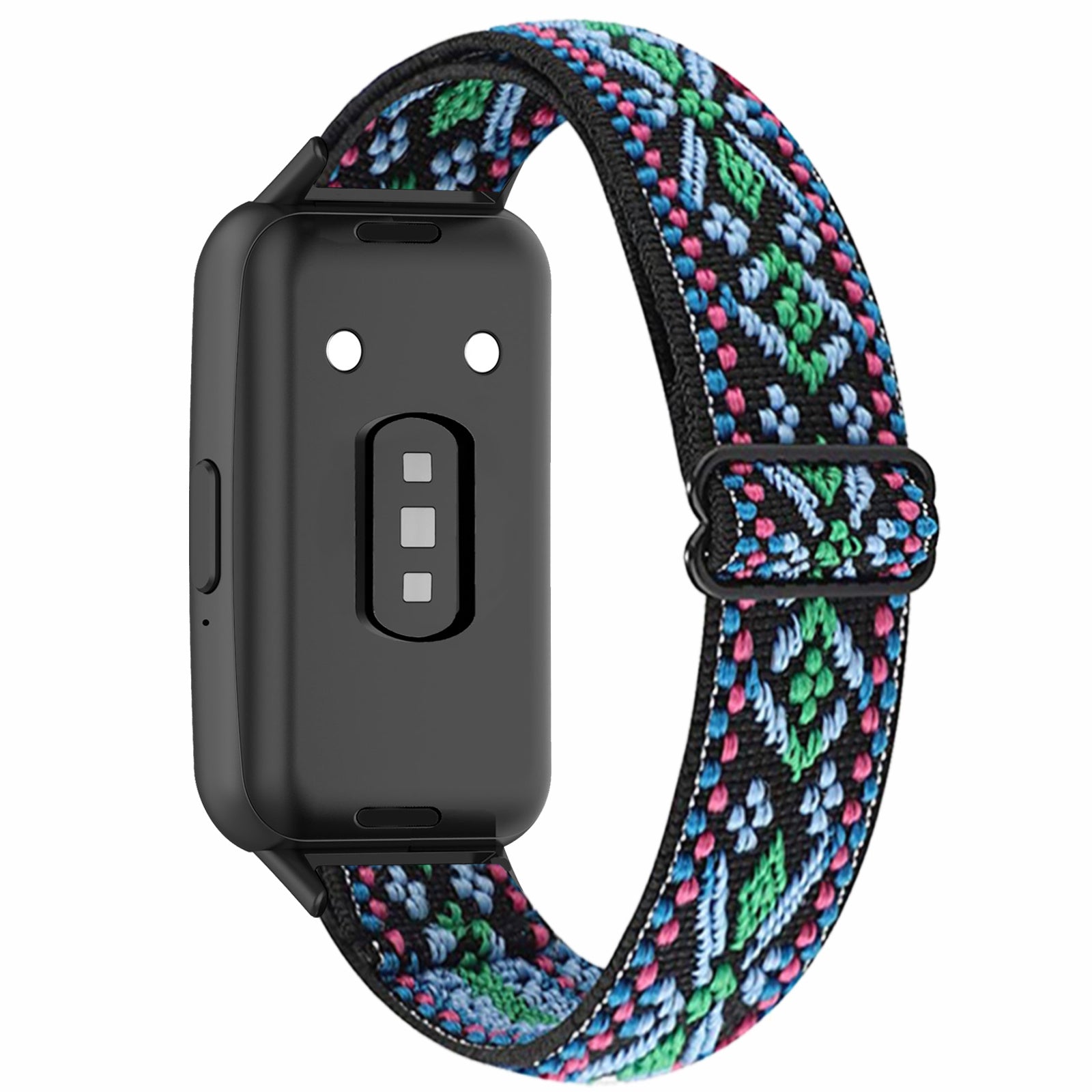 For Samsung Galaxy Fit3 Watch Strap Elastic Nylon Adjustable Smart Watch Band - Rainbow