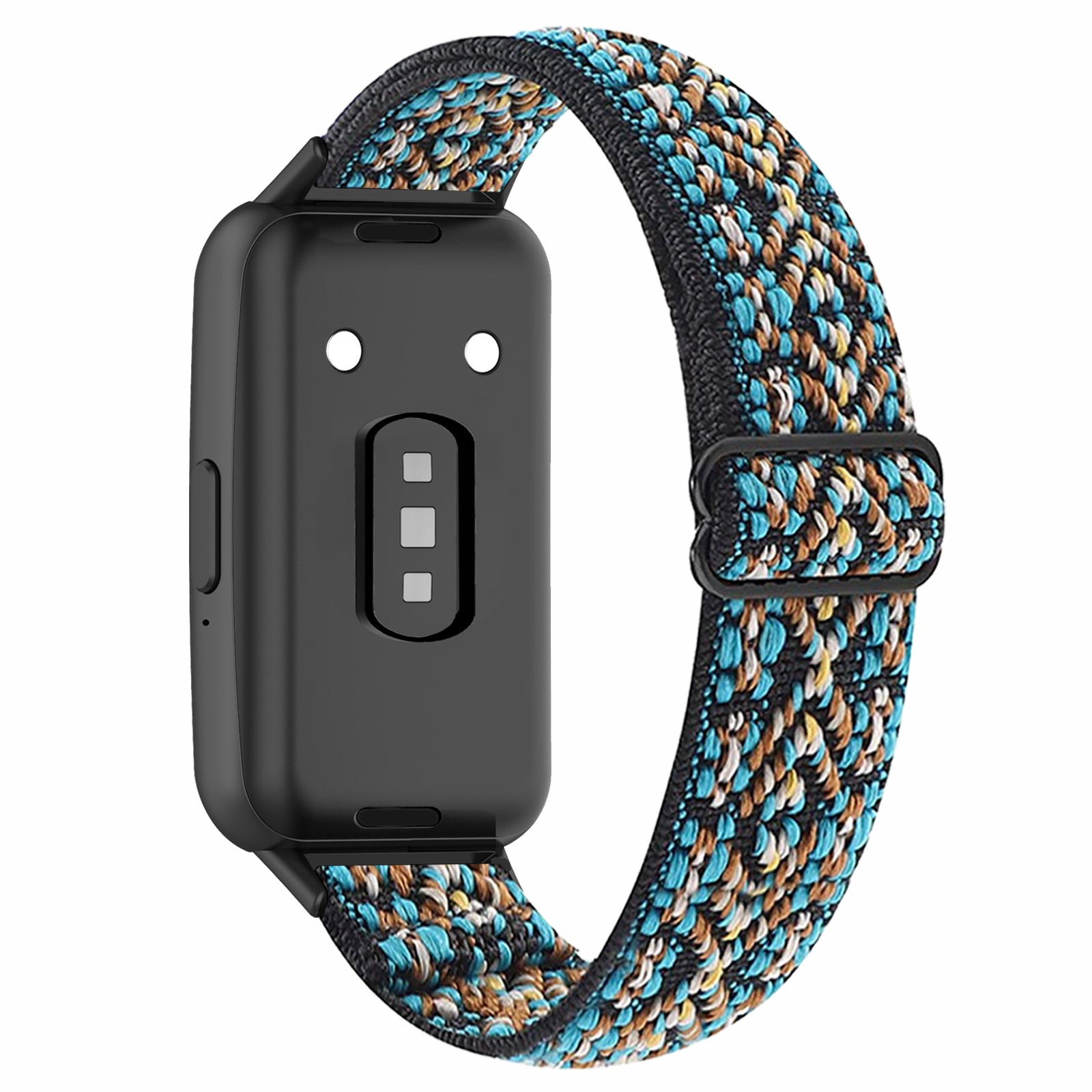 For Samsung Galaxy Fit3 Watch Strap Elastic Nylon Adjustable Smart Watch Band - Rainbow