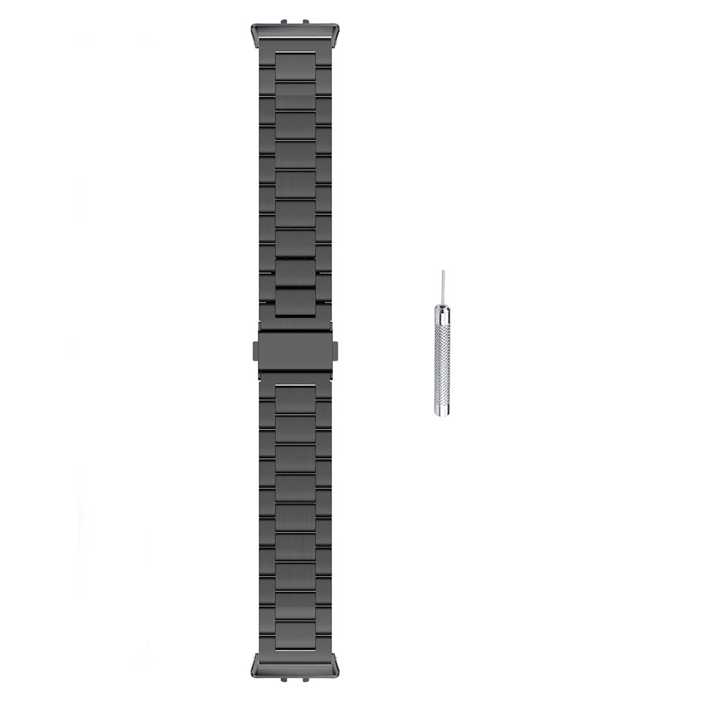 For Samsung Galaxy Fit3 Replacement Strap Quick Release Stainless Steel Watch Band, Black