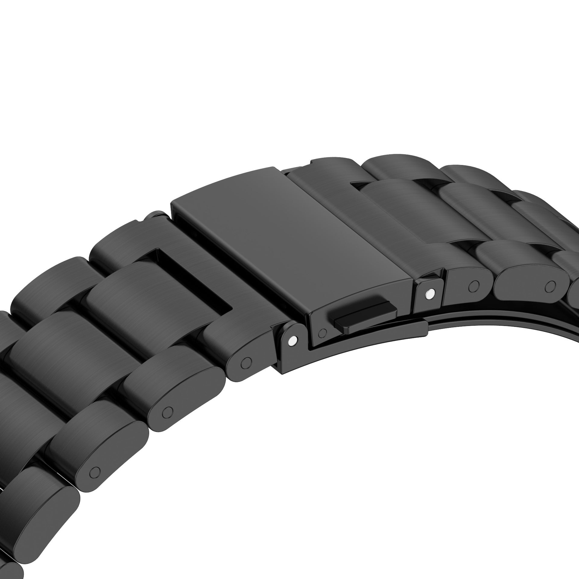 For Samsung Galaxy Fit3 Replacement Strap Quick Release Stainless Steel Watch Band, Black