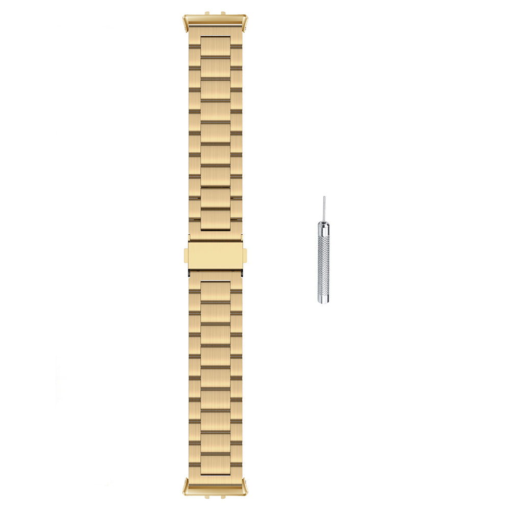 For Samsung Galaxy Fit3 Replacement Strap Quick Release Stainless Steel Watch Band - Gold