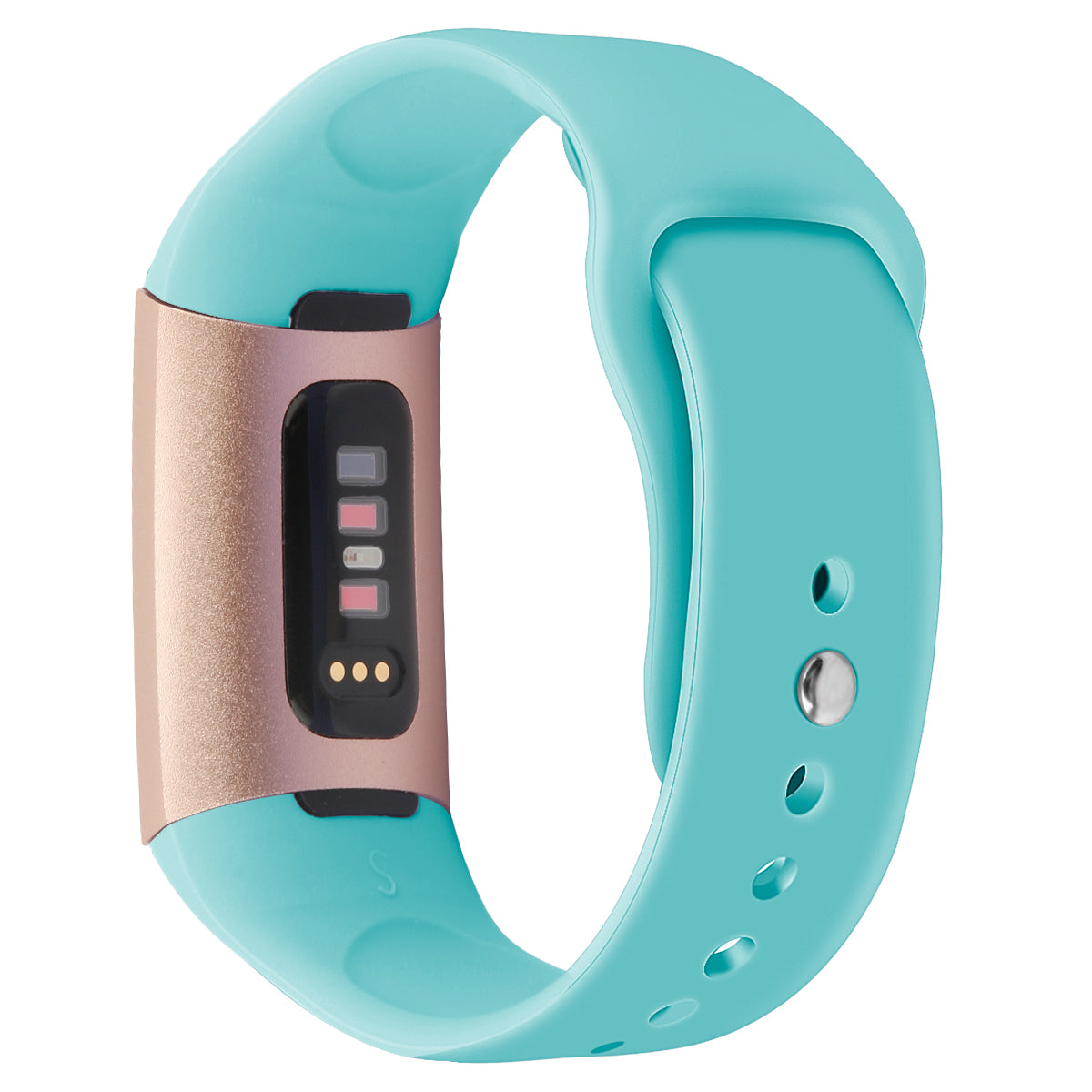 For Fitbit Charge 3 / 4 Replacement Strap Solid Color Silicone Watch Bracelet - L / Black