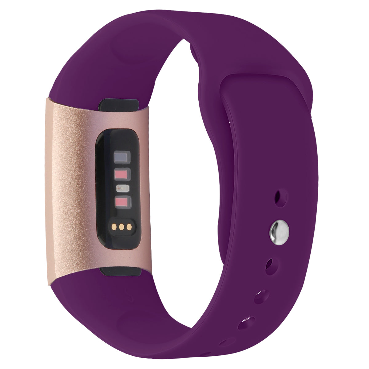 For Fitbit Charge 3 / 4 Silicone Replacement Wrist Band Solid Color Watch Band - S / Black