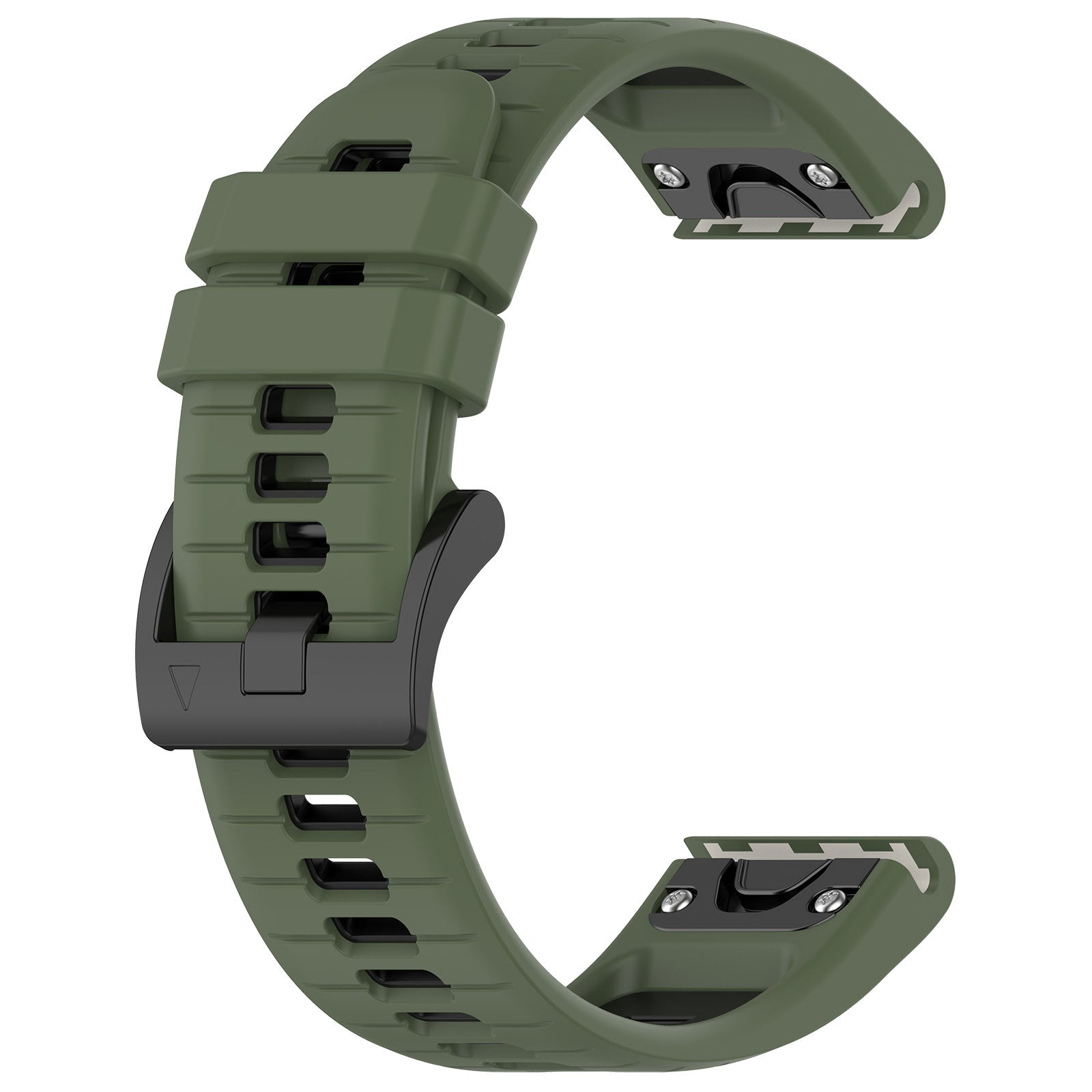 For Garmin Fenix 7 / Fenix 7 Pro Silicone Watch Band 22mm Replacement Straps - White+Black
