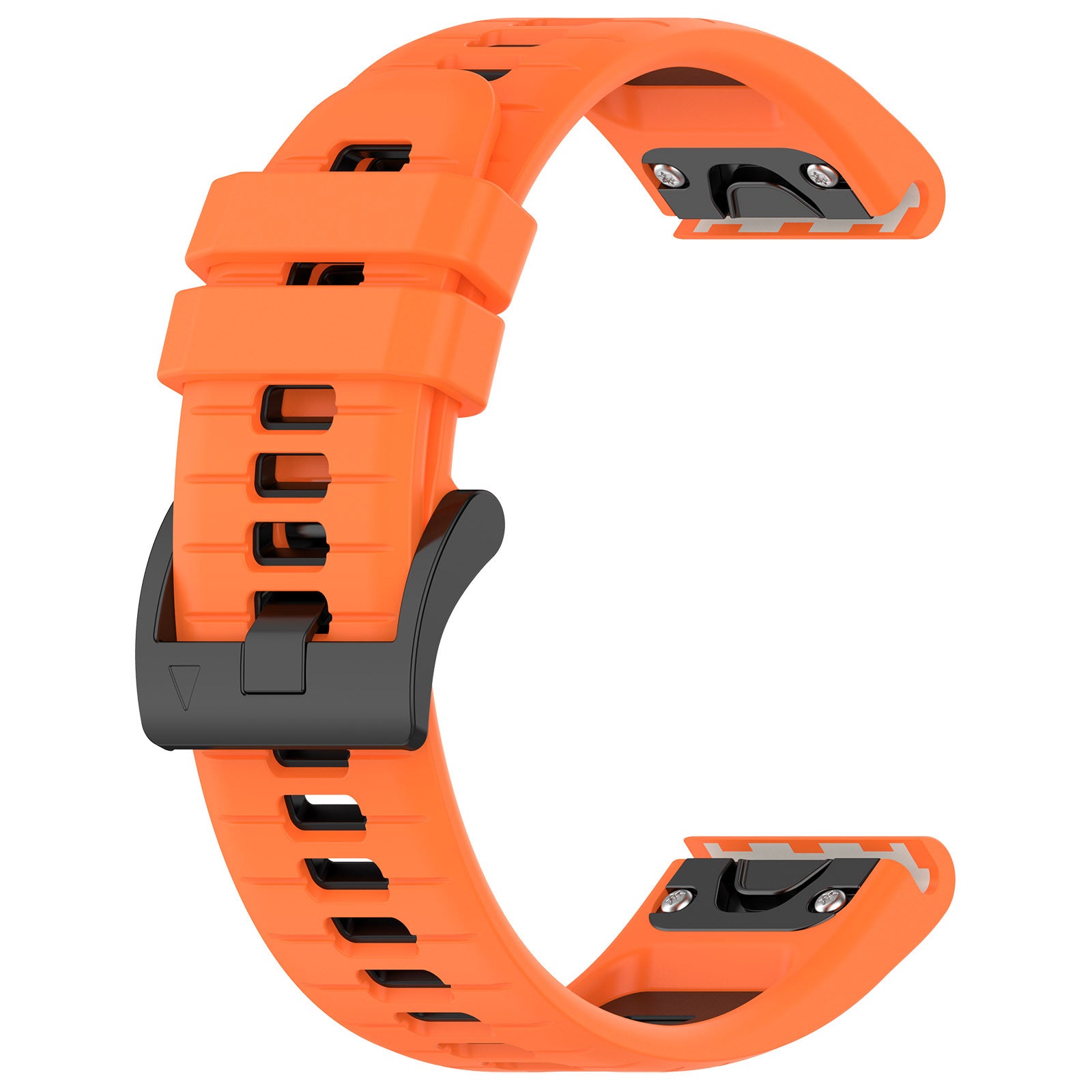 For Garmin Fenix 7S / Fenix 7S Pro Watch Strap 20mm Silicone Sport Watchbands - White+Black