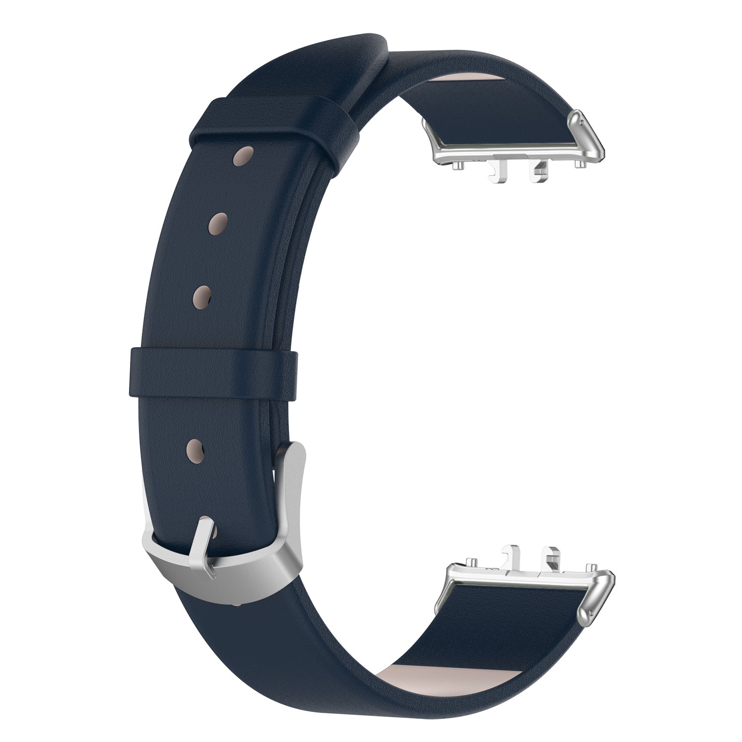 For Samsung Galaxy Fit3 SM-R390 Replacement Wrist Band Adjustable Leather Watch Strap - Dark Blue