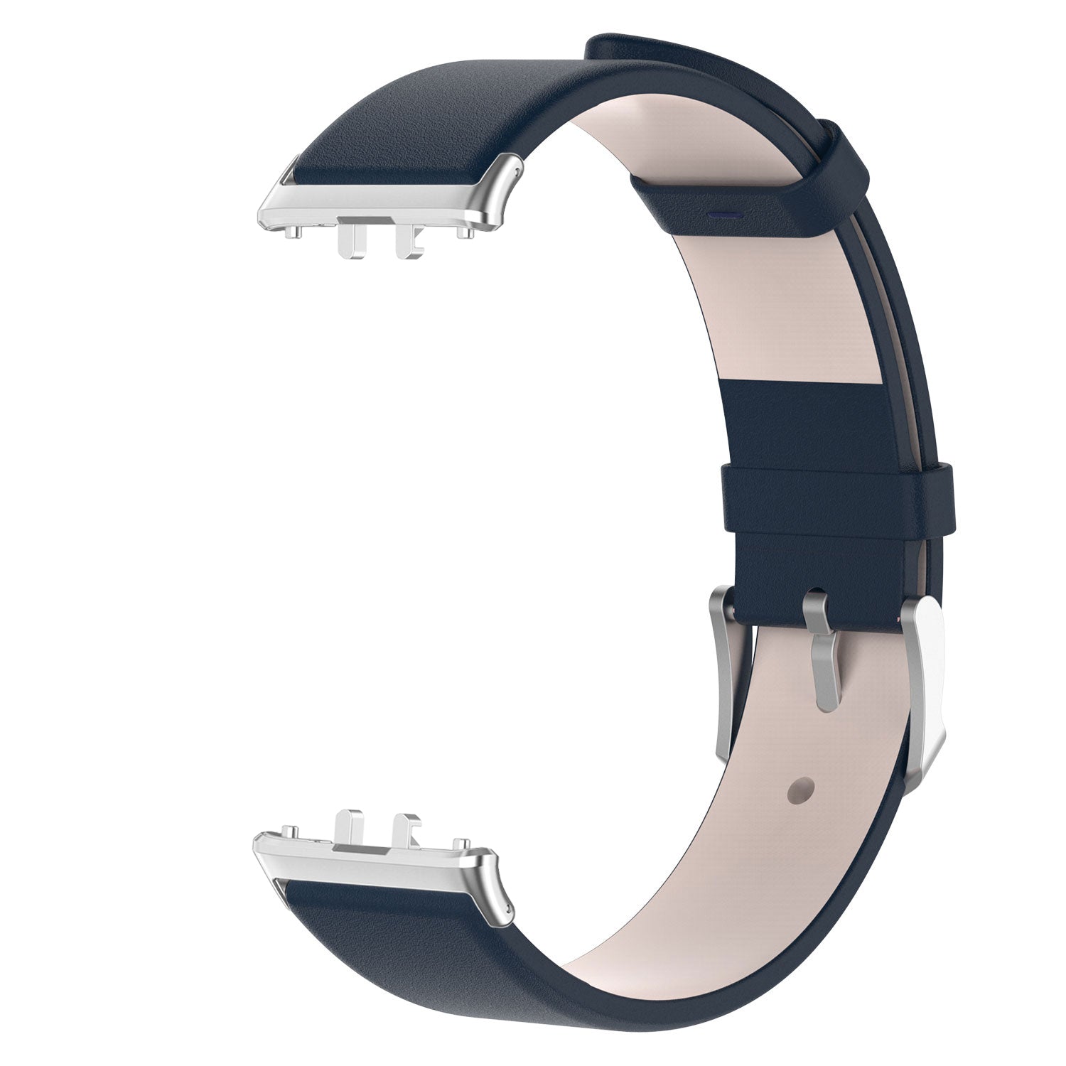 For Samsung Galaxy Fit3 SM-R390 Replacement Wrist Band Adjustable Leather Watch Strap - Dark Blue