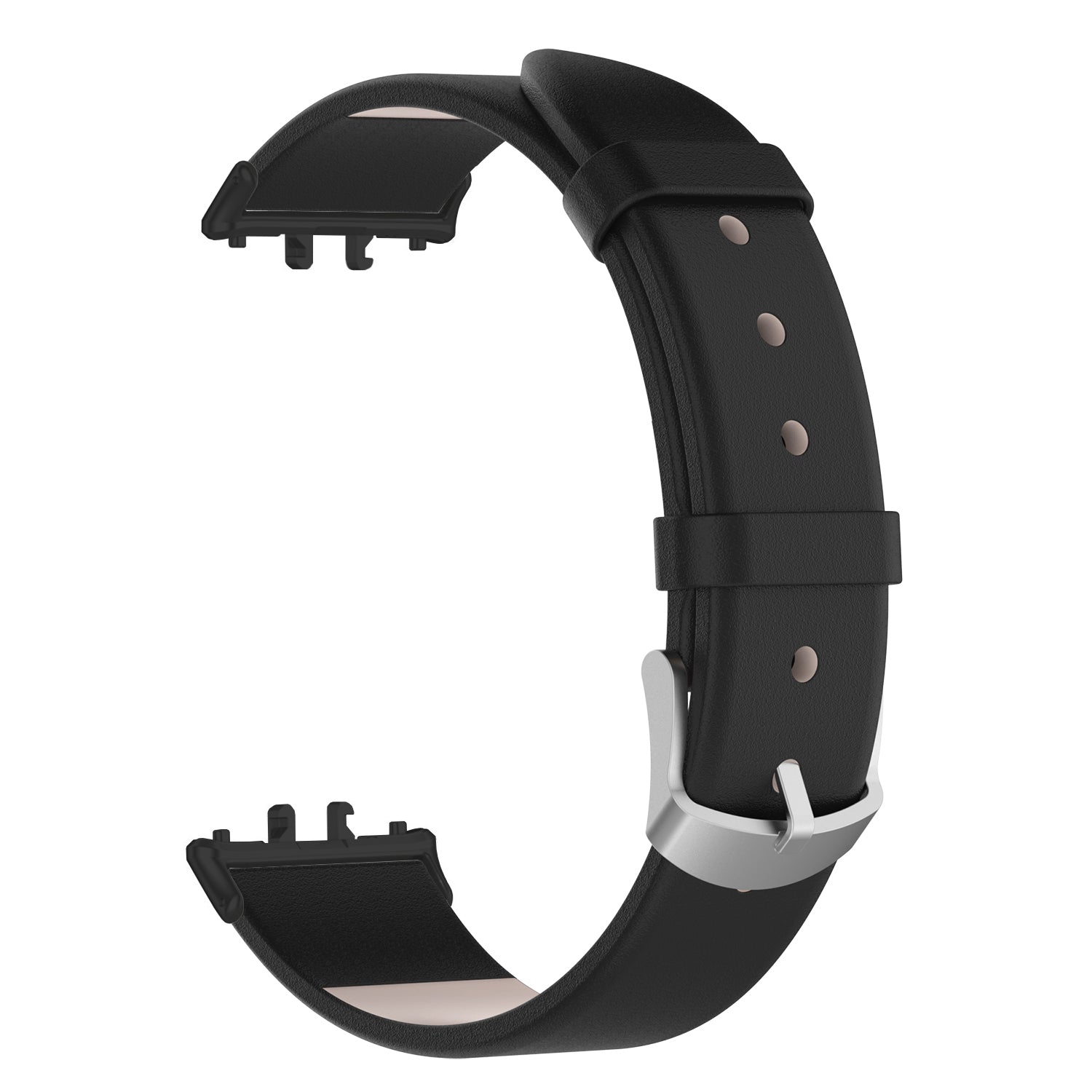 For Samsung Galaxy Fit3 SM-R390 Replacement Wrist Band Adjustable Leather Watch Strap - Dark Blue