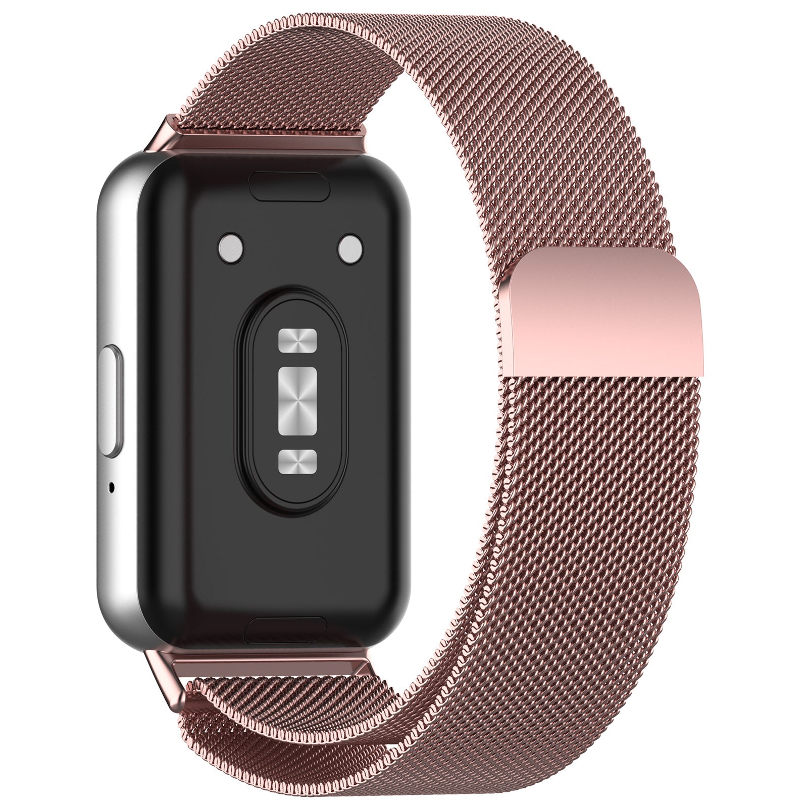 For Samsung Galaxy Fit3 SM-R390 Replacement Wrist Band Magnetic Milanese Watch Strap - Black