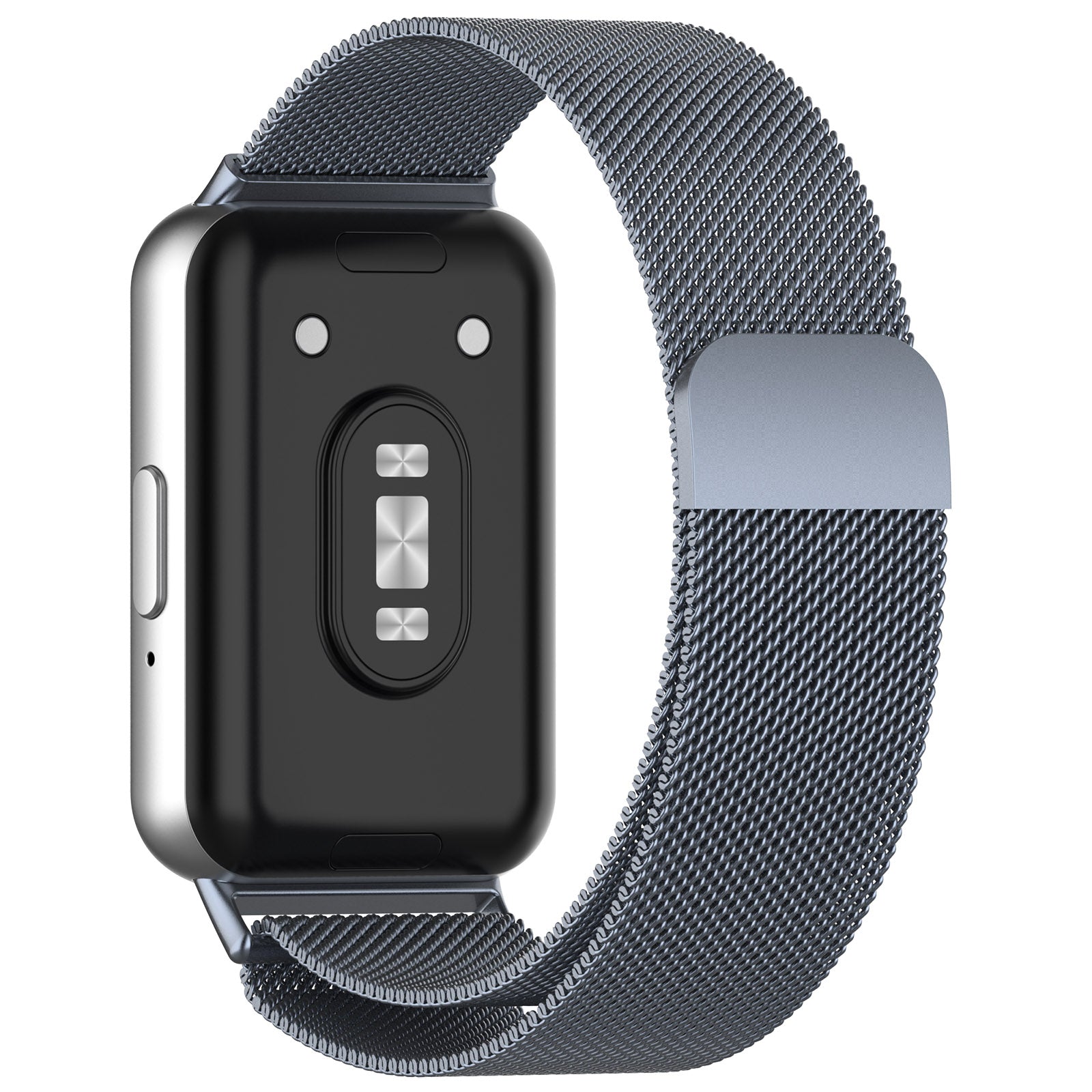 For Samsung Galaxy Fit3 SM-R390 Replacement Wrist Band Magnetic Milanese Watch Strap - Black