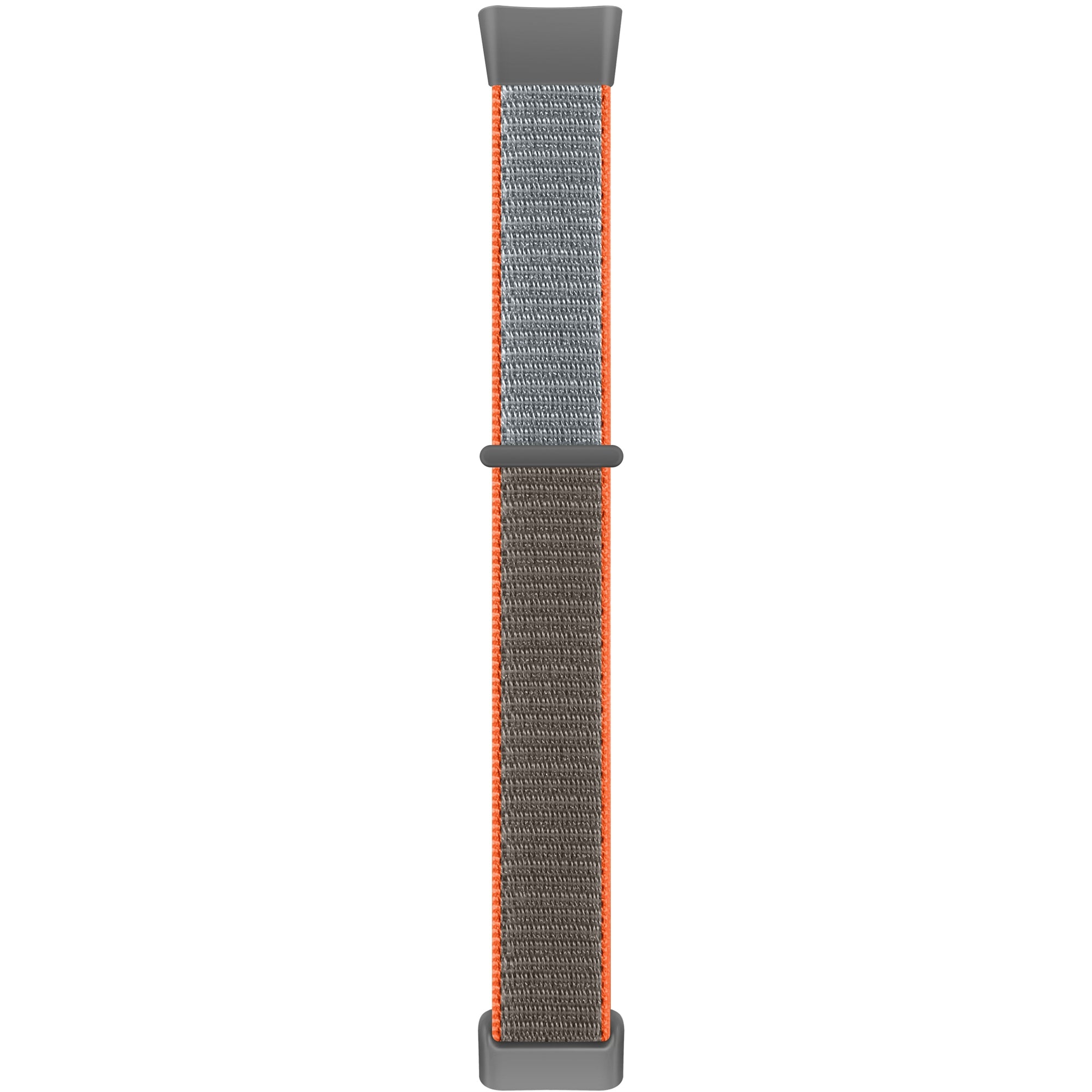 For Fitbit Charge 5 / 6 Nylon Strap Quick Release Sport Watch Band - Red / Black