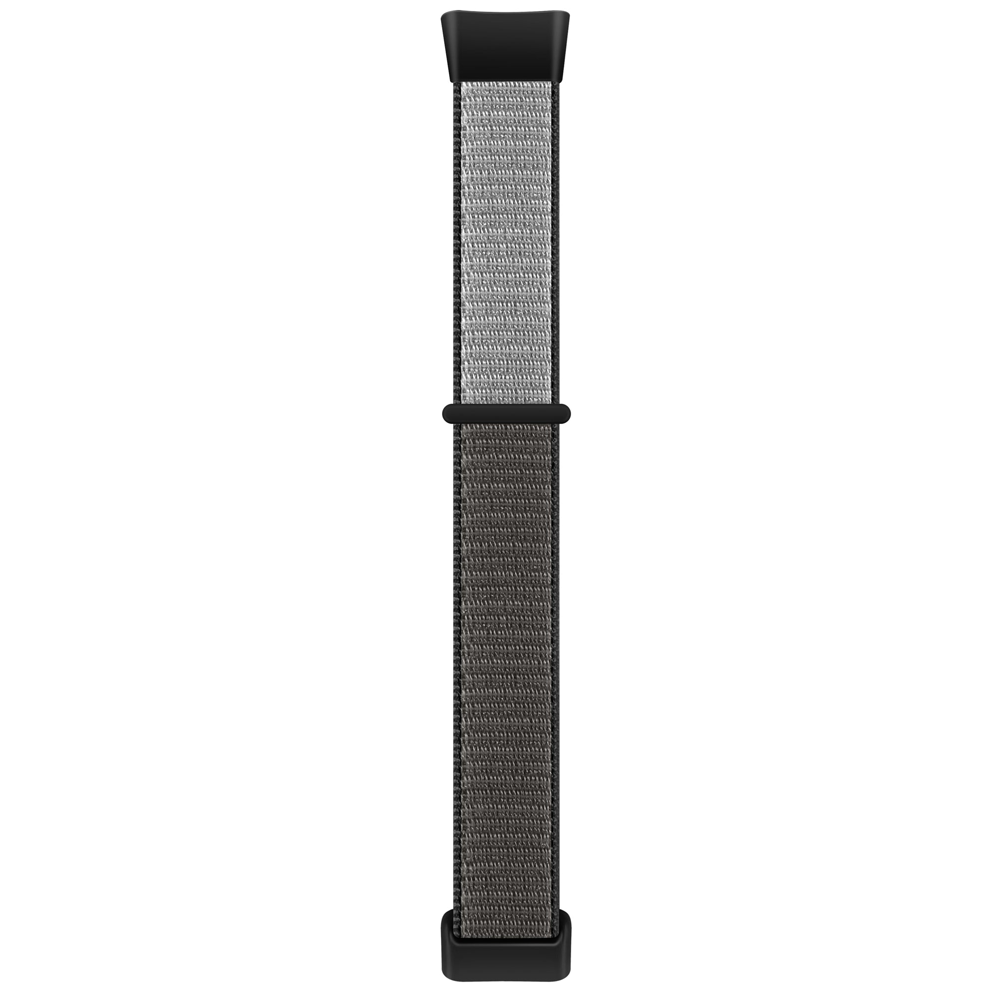 For Fitbit Charge 5 / 6 Nylon Strap Quick Release Sport Watch Band - Red / Black