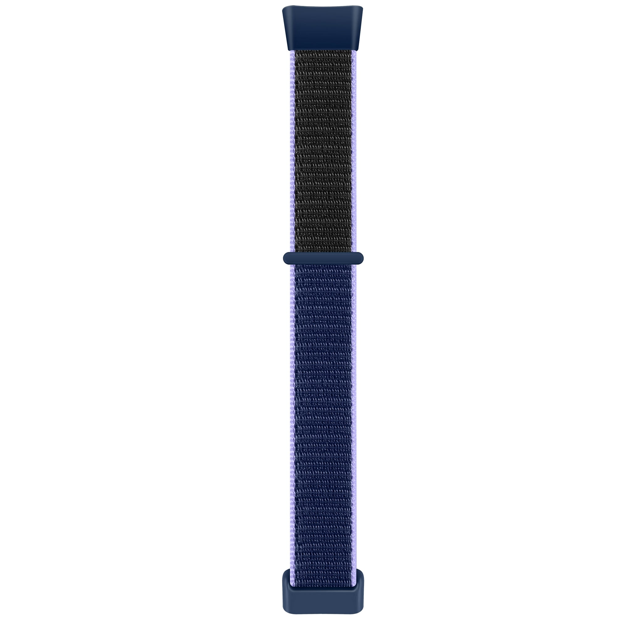 For Fitbit Charge 5 / 6 Nylon Strap Quick Release Sport Watch Band - Red / Black