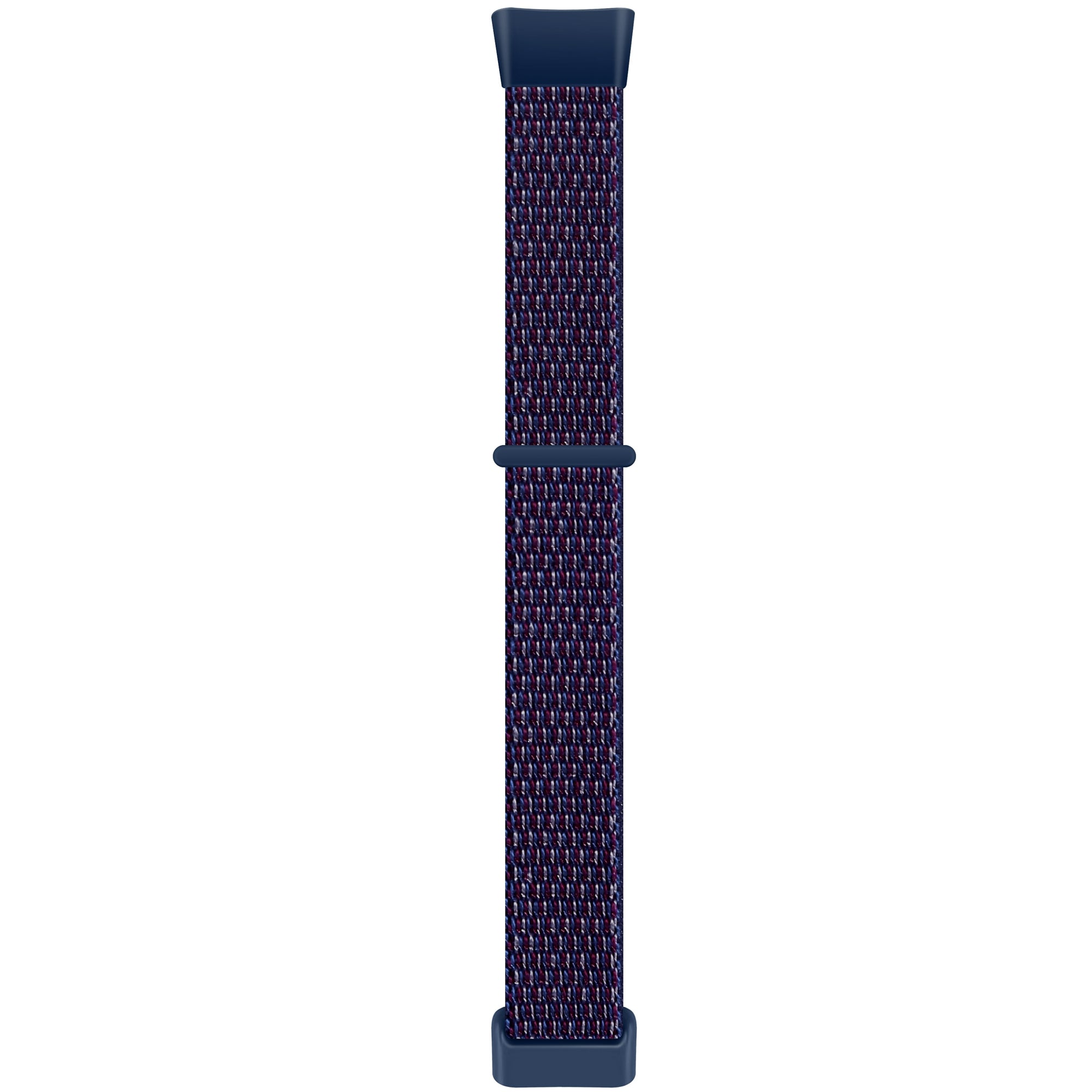 For Fitbit Charge 5 / 6 Nylon Strap Quick Release Sport Watch Band - Red / Black