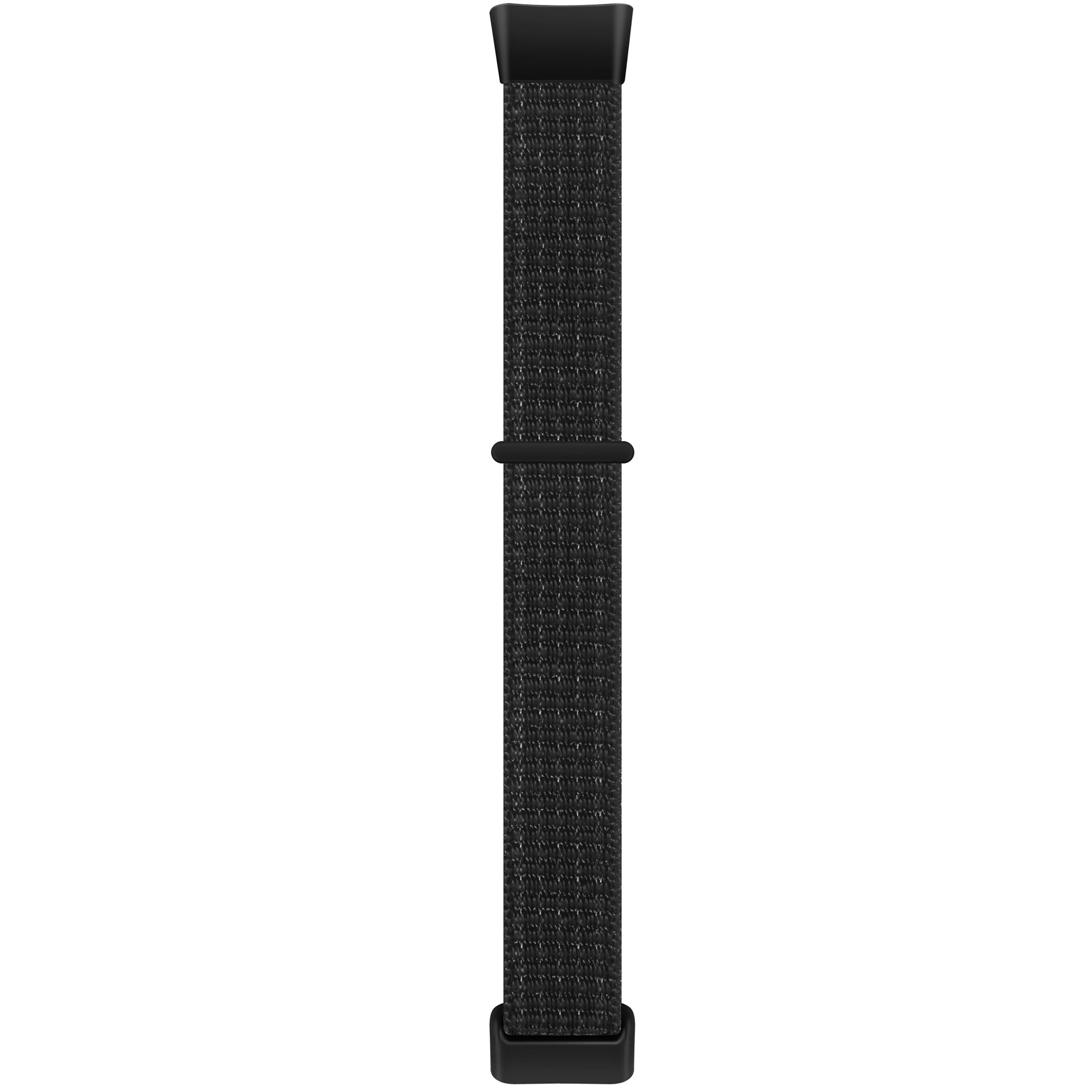 For Fitbit Charge 5 / 6 Nylon Strap Quick Release Sport Watch Band - Red / Black