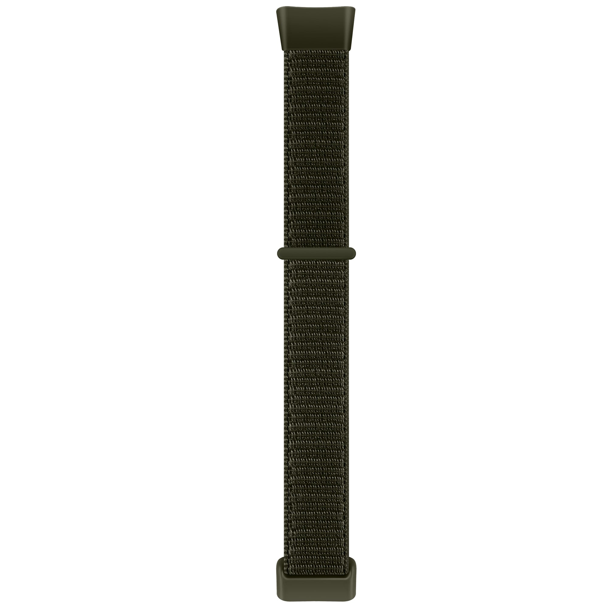 For Fitbit Charge 5 / 6 Nylon Strap Quick Release Sport Watch Band - Red / Black