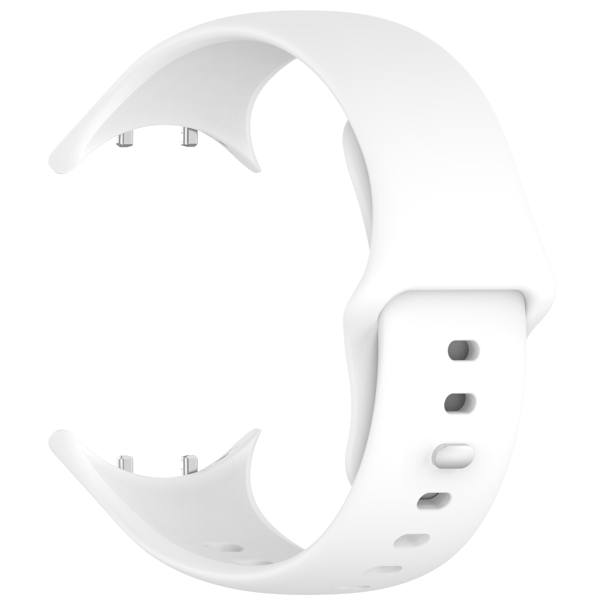 For vivo Watch 3 Silicone Watch Band Adjustable Wrist Strap Replacement - White