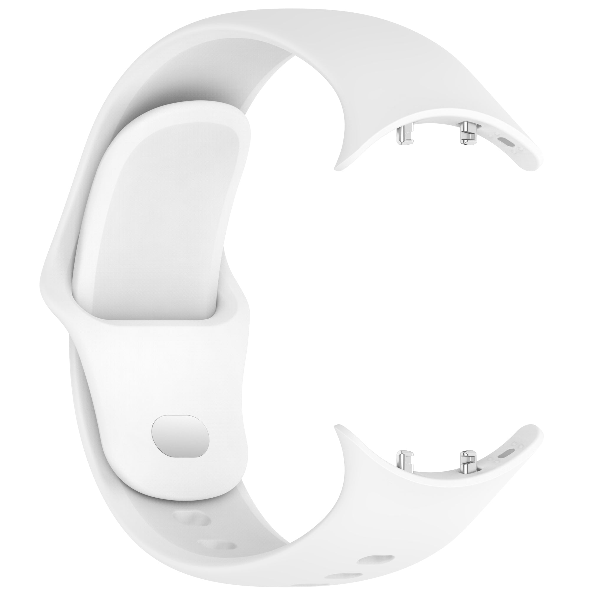 For vivo Watch 3 Silicone Watch Band Adjustable Wrist Strap Replacement - White